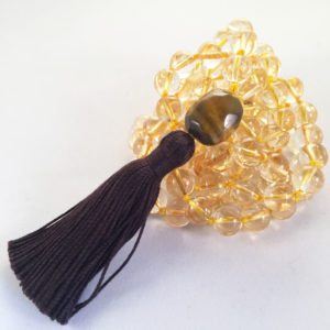 citrine mala or tassle necklace