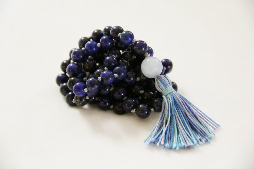 Lapis lazuli mala