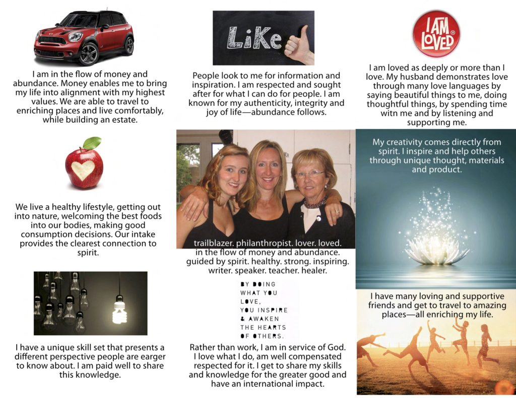 feng shui vision board example