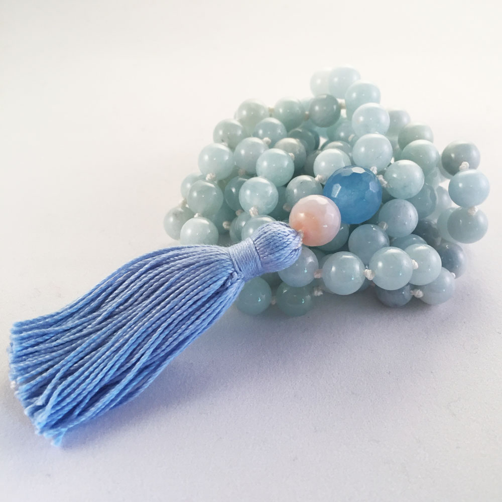 aquamarine mala